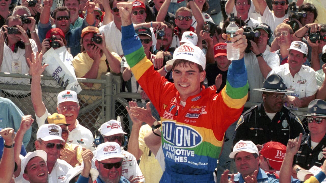 hero image for Inaugural Brickyard 400 Defined the Career of Rick Mast, Launched Jeff Gordon into Superstardom