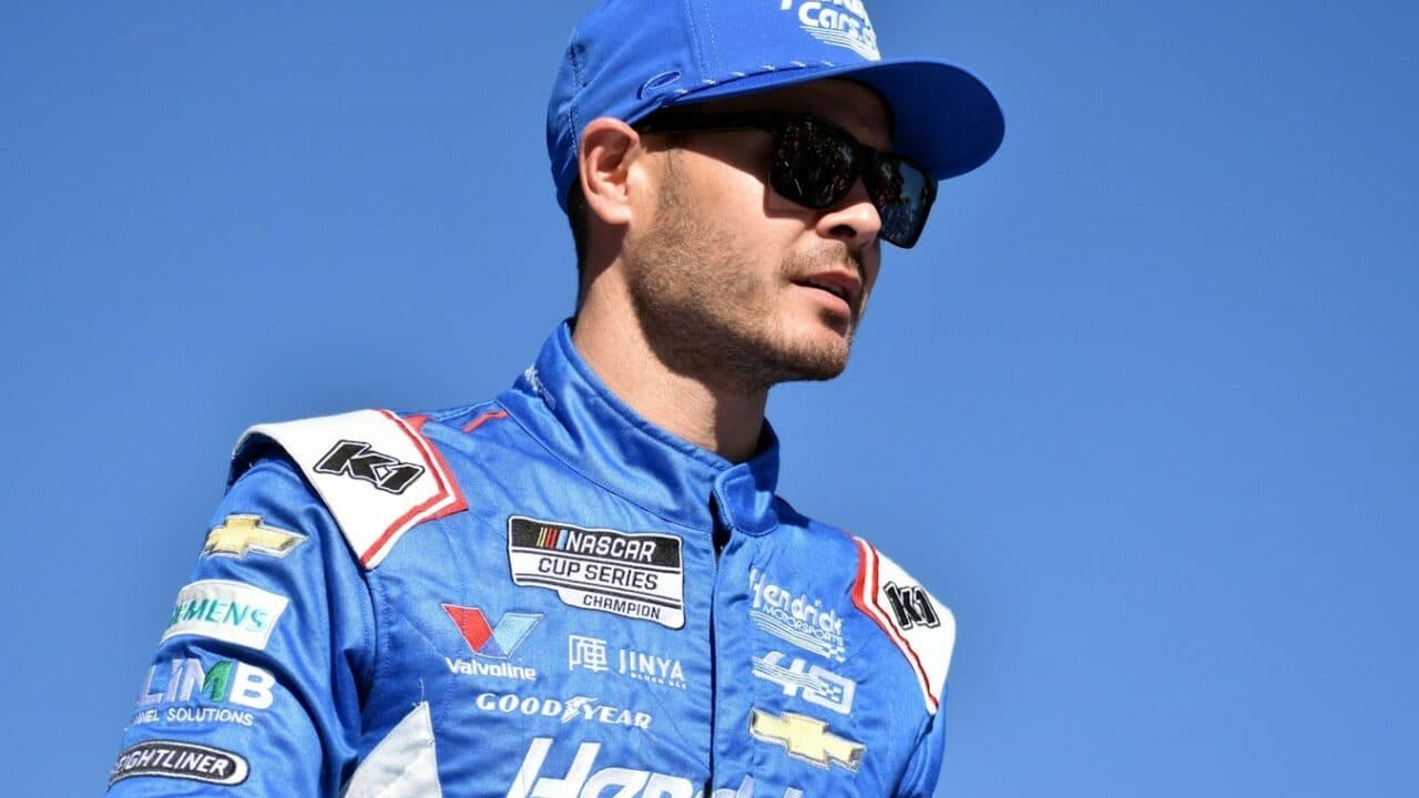 hero image for Kyle Larson Scores 20th NASCAR Cup Series Pole at Iowa Speedway