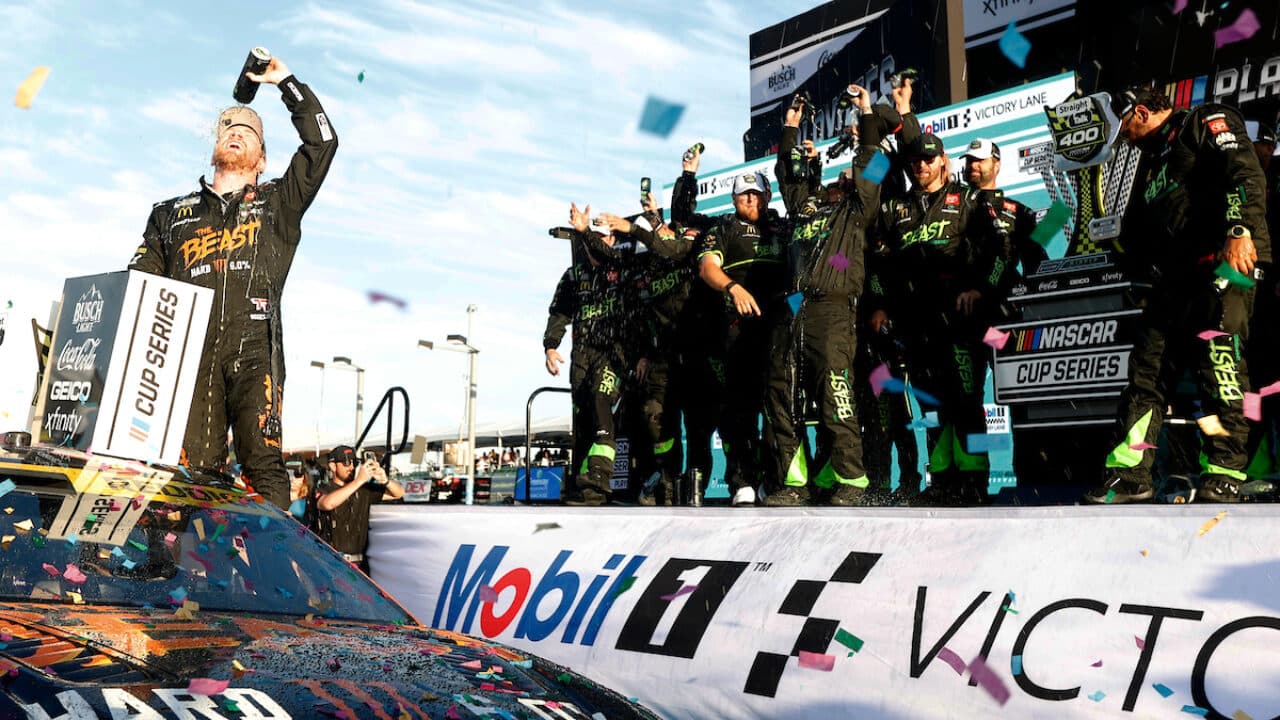 hero image for Tyler Reddick Beats Tire Deficit, Ryan Blaney for Final Four Clinching Win