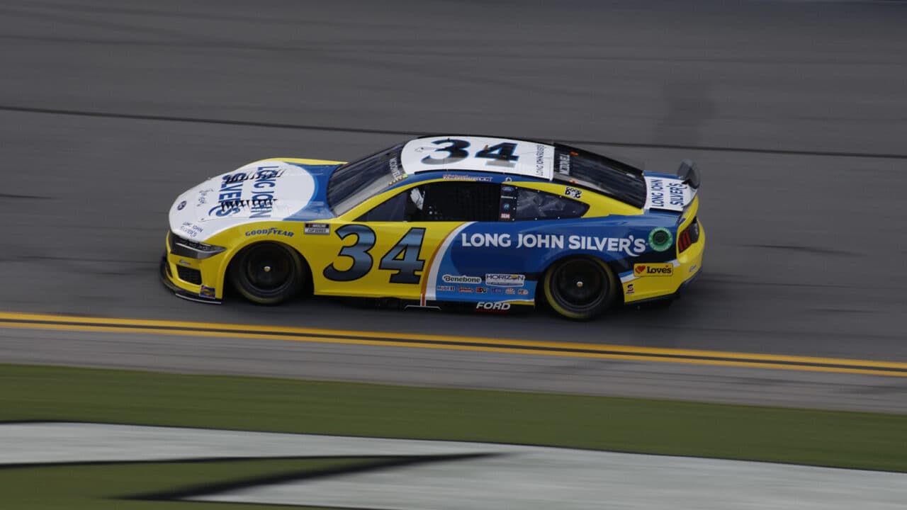 hero image for McDowell, Gilliland Record First-Ever Front Row Sweep for Front Row Motorsports