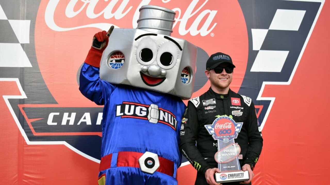 hero image for Ty Gibbs Secures Pole for Coca-Cola 600; First Career Pole