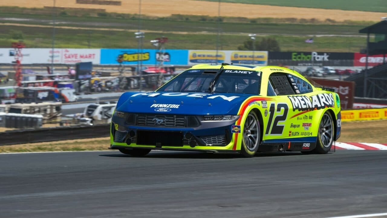 hero image for Ryan Blaney Leads 50-Minute Cup Practice on Repaved Sonoma Raceway