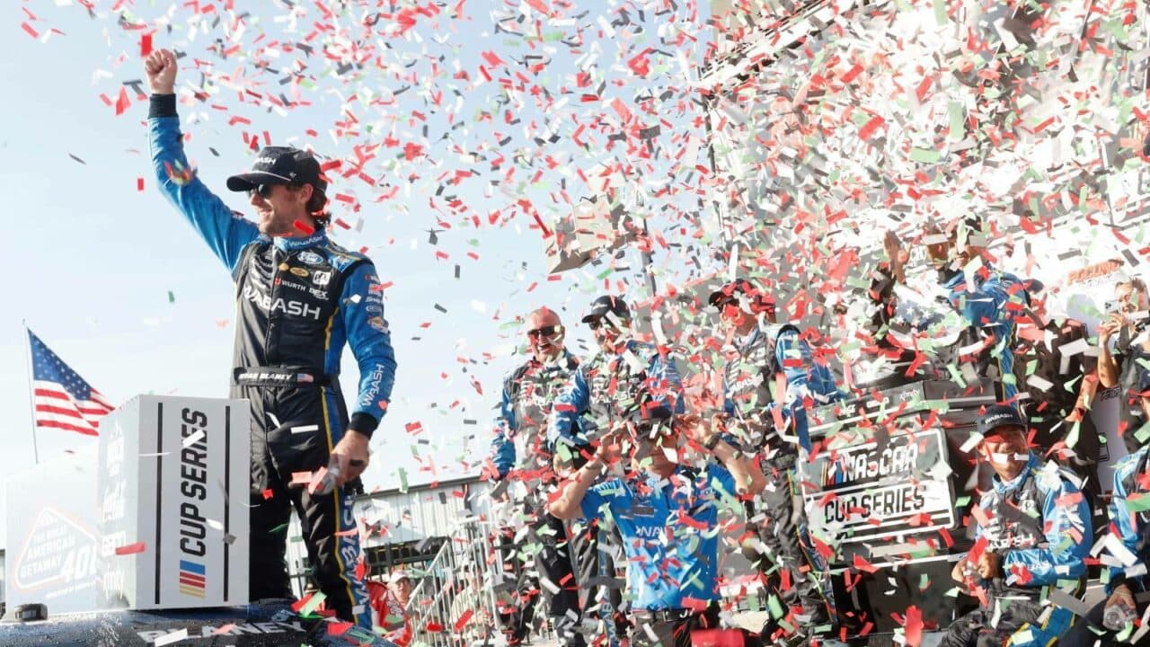 hero image for Ryan Blaney Notches Second NASCAR Cup Series Victory of 2024 at Pocono