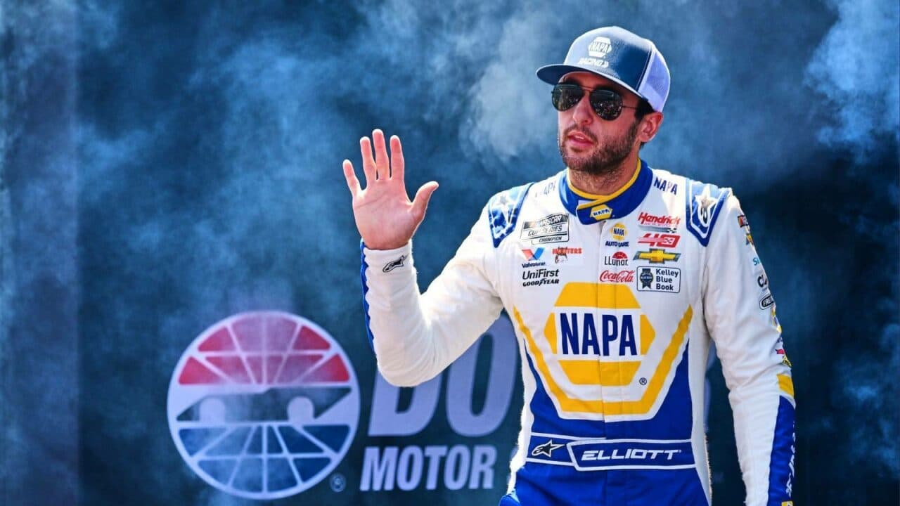 hero image for Inclement Weather Cancels Cup Qualifying from New Hampshire; Chase Elliott Starting First