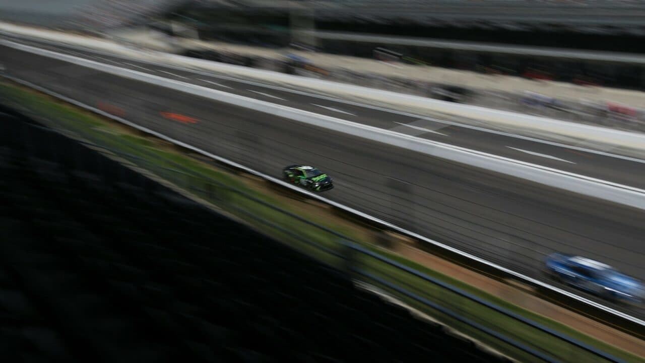 hero image for Tyler Reddick Leads Friday Cup Practice from Indianapolis Motor Speedway