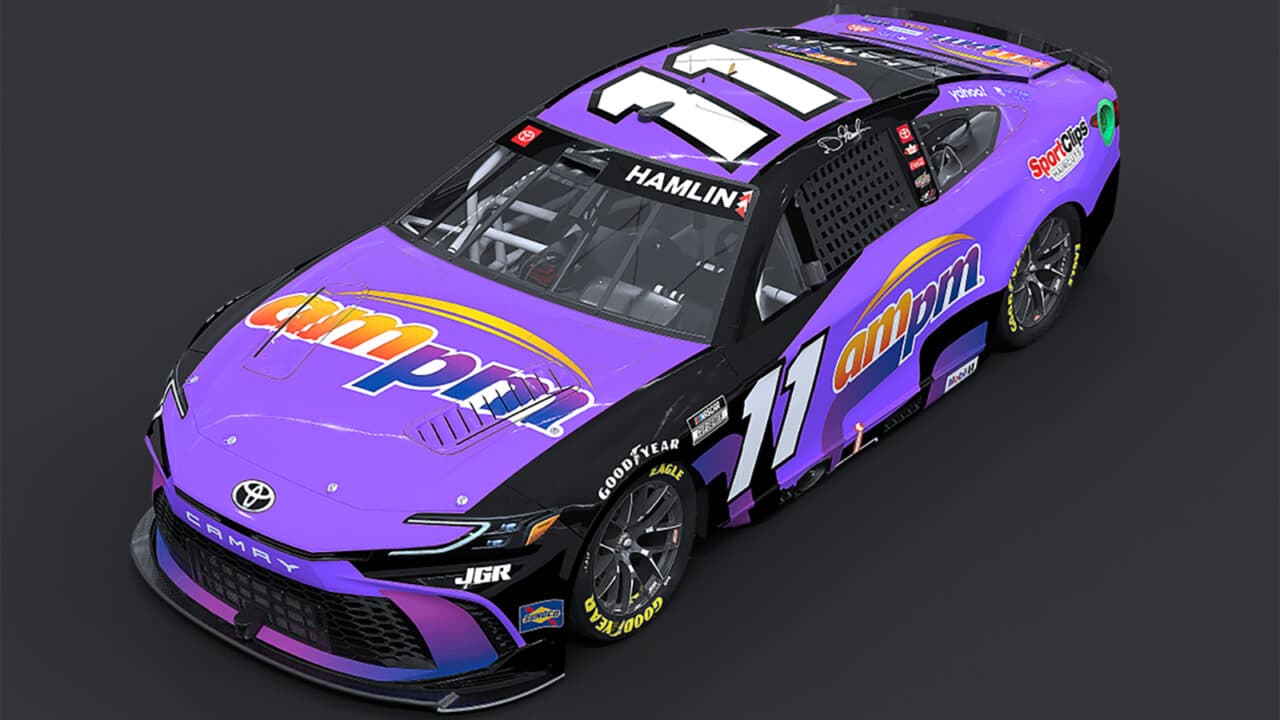 hero image for ampm Joins Denny Hamlin, Joe Gibbs Racing for Two Races in 2025