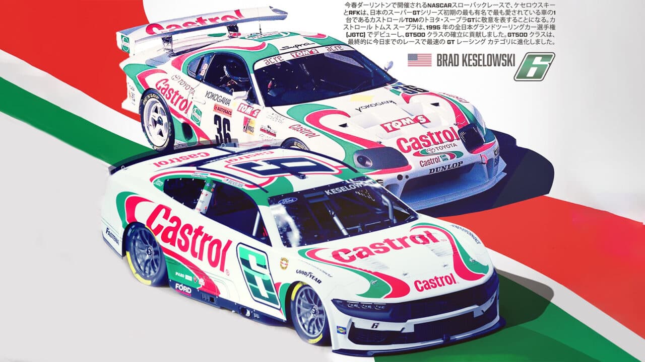 hero image for RFK Racing, Brad Keselowski Unveil Iconic Castrol Paint Scheme for Darlington