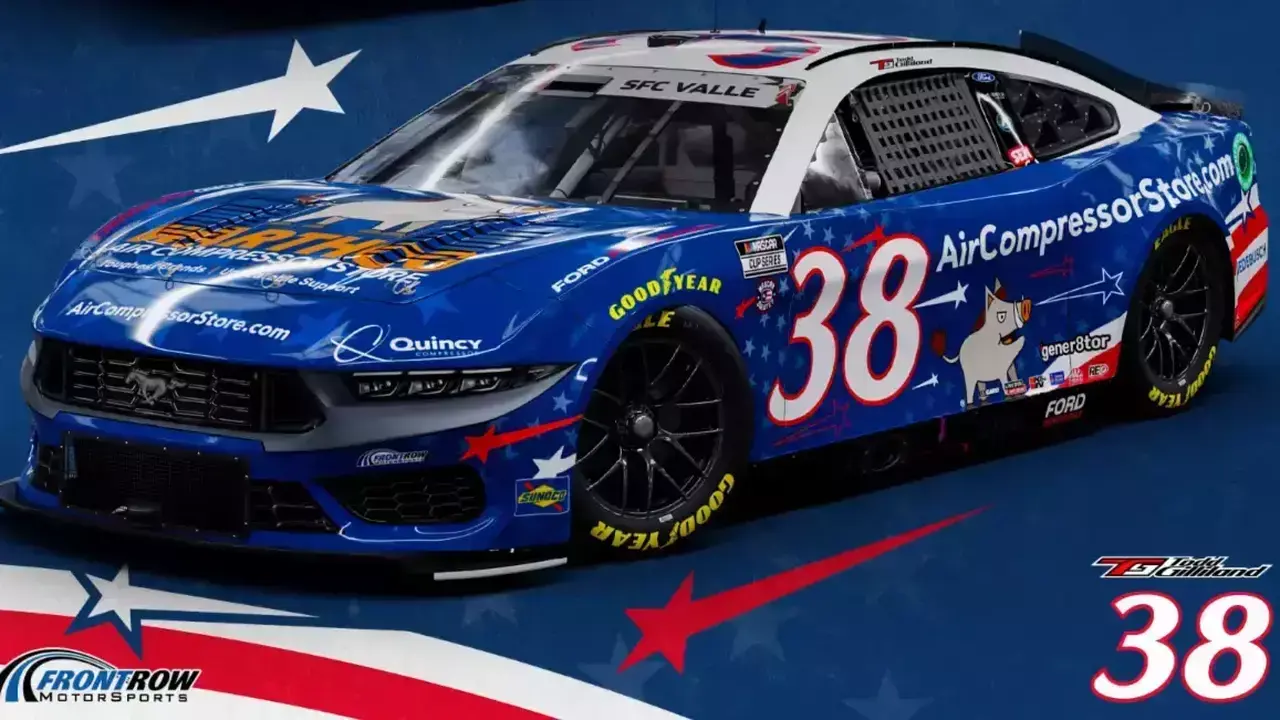 hero image for Quincy Compressor Returns to Front Row Motorsports; Backing Gilliland in Two Races