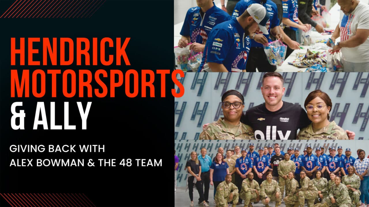 hero image for VIDEO: Alex Bowman, No. 48 Team Giving Back at USO-Ally Event
