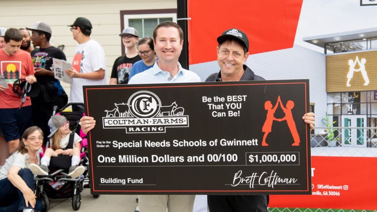 hero image for Coltman Farms Racing Owner Donates $1 Million to Special Needs Schools of Gwinnett