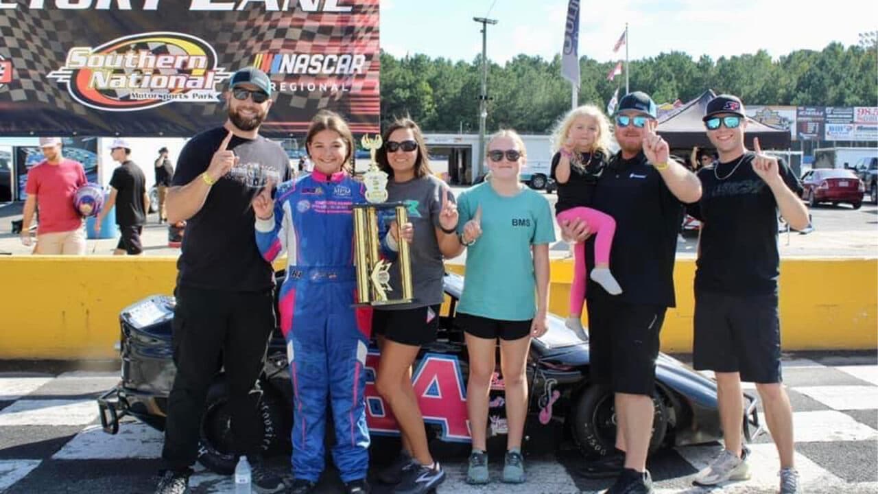 hero image for Delaney Gray Captures Huge Personal Victory at Southern National Motorsports Park