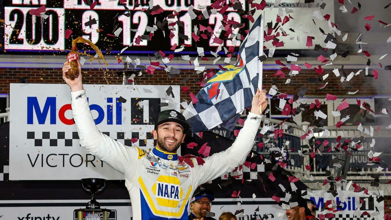 hero image for Chase Elliott Takes Historic Victory in Clash at Bowman Gray Stadium