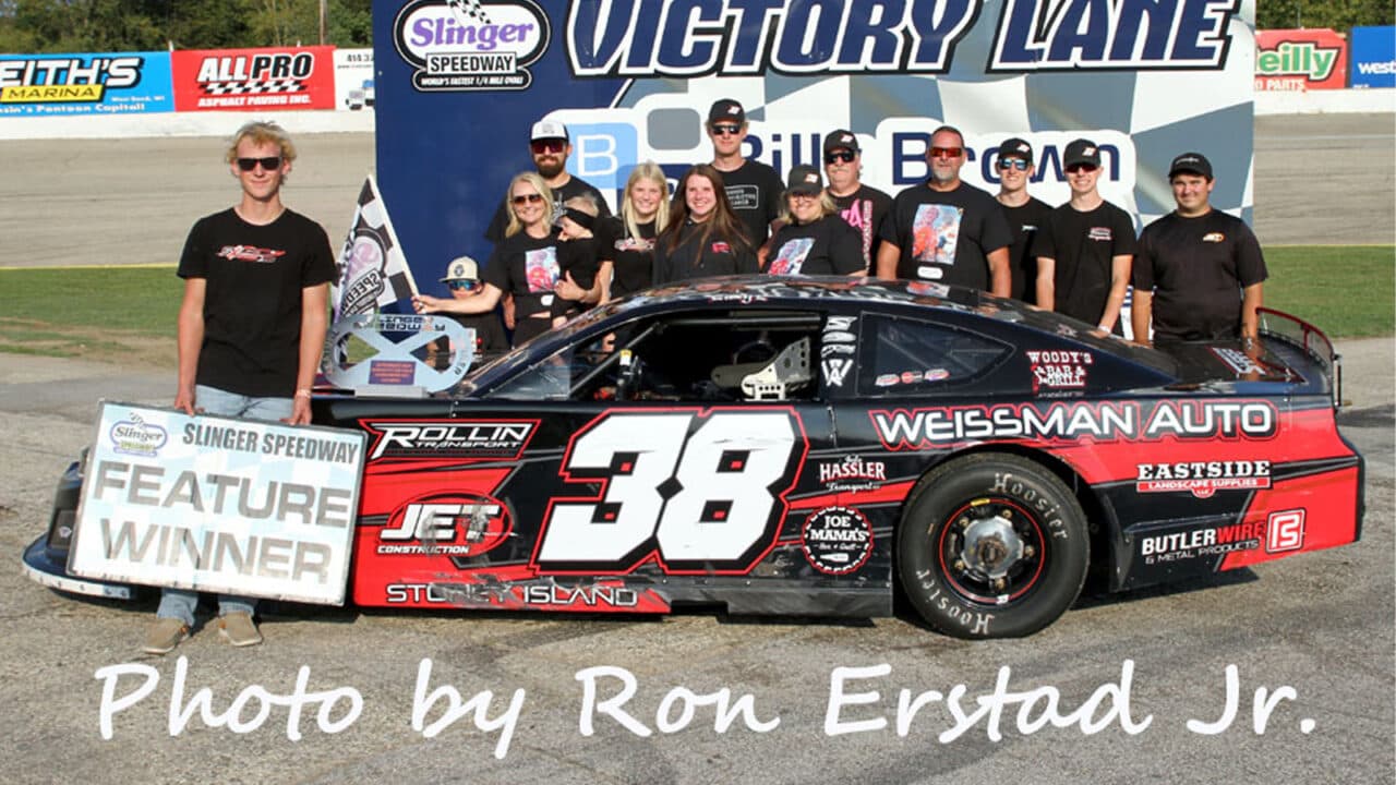 hero image for Hassler Wins Late Model Season Finale While Reynolds is Crowned Champion at Slinger