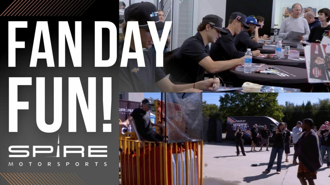 hero image for VIDEO: Fan Day Fun at Spire Motorsports