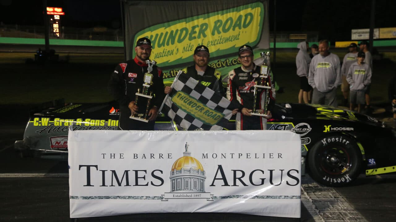 hero image for Brandon Gray, Kyle MacAskill Claim Times Argus Midseason Championships at Thunder Road