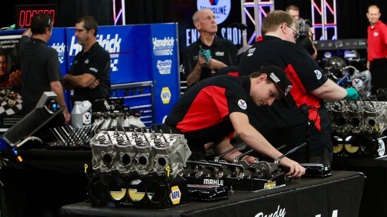 hero image for Watch the Hendrick Engine Builder Showdown Live on RacingAmerica.TV