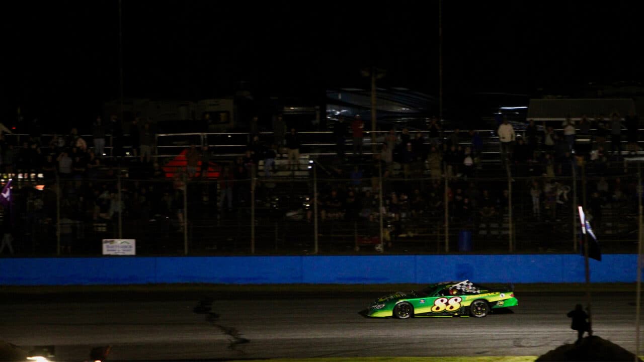 hero image for Jeff Taylor Holds Off Bubba Pollard for Elusive Oxford 250 Triumph