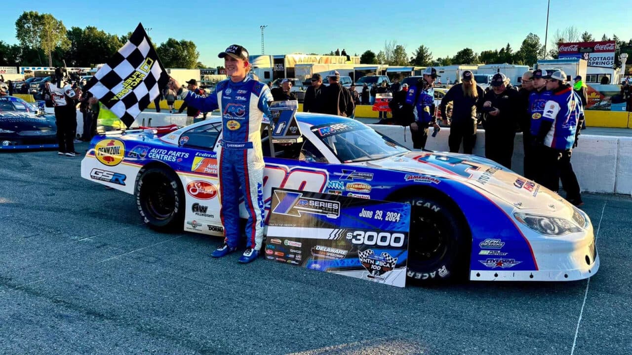 hero image for Kyle Steckly Takes Second APC United Late Model Win of Season