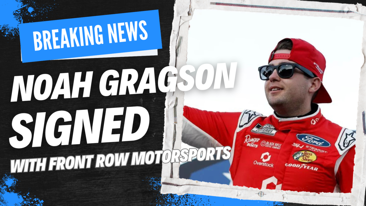 hero image for VIDEO: Noah Gragson Signs with Front Row Motorsports