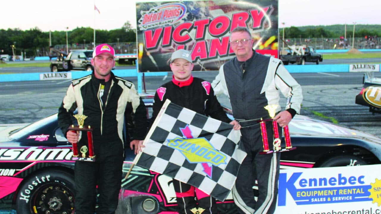 hero image for Austin Teras Starts Busy Weekend at Oxford Plains With SLM Win