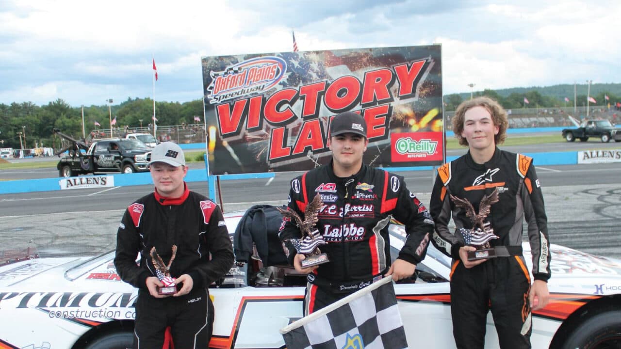 hero image for Dominic Curit Wins Celebration of America Tune-Up at Oxford Plains