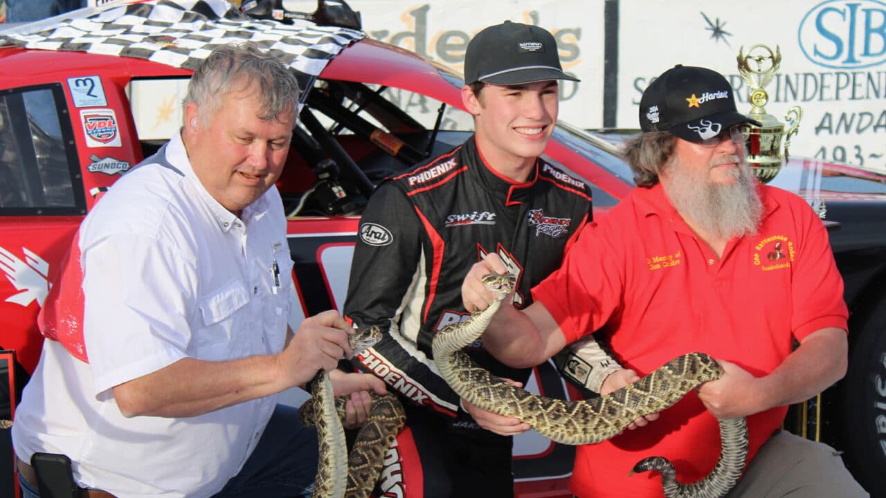 hero image for Jake Finch Outduels Stephen Nasse for Baby Rattler 125 Victory at South Alabama