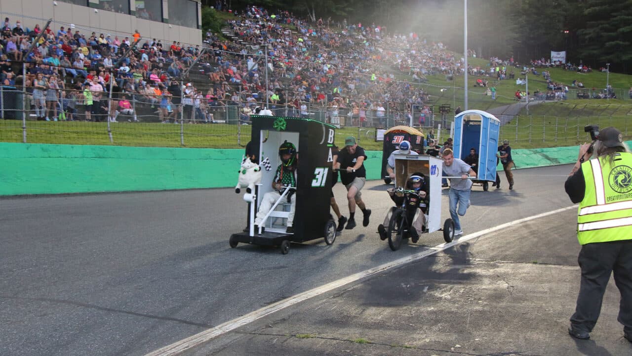 hero image for Port-a-Potty Grand Prix, Late Model Doubleheader on Tap for WDEV Radio/Calkins Portable Toilets Night at Thunder Road