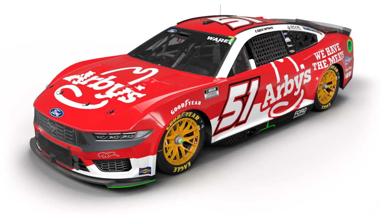 hero image for Arby's Joins Rick Ware Racing As Primary Partner for 12 NASCAR Cup Series Races