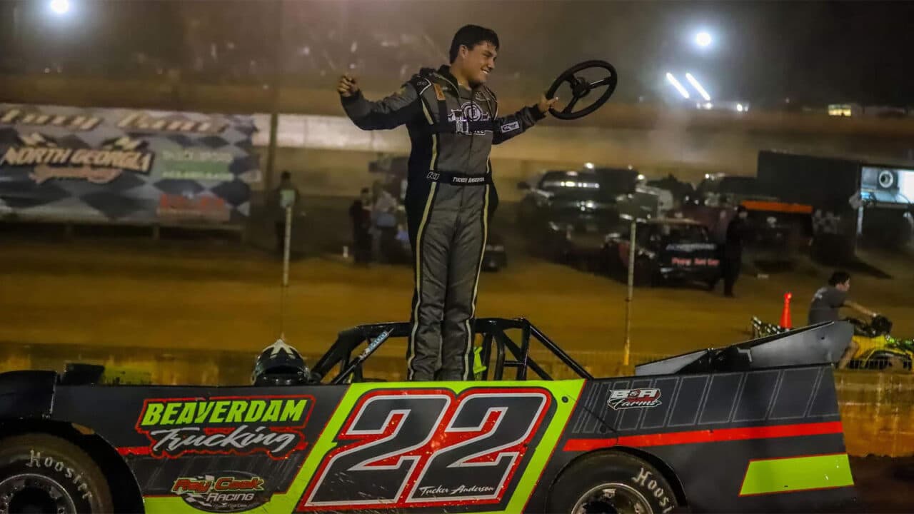 hero image for Tucker Anderson Becomes Youngest Winner in Topless Outlaws Dirt Racing Series History