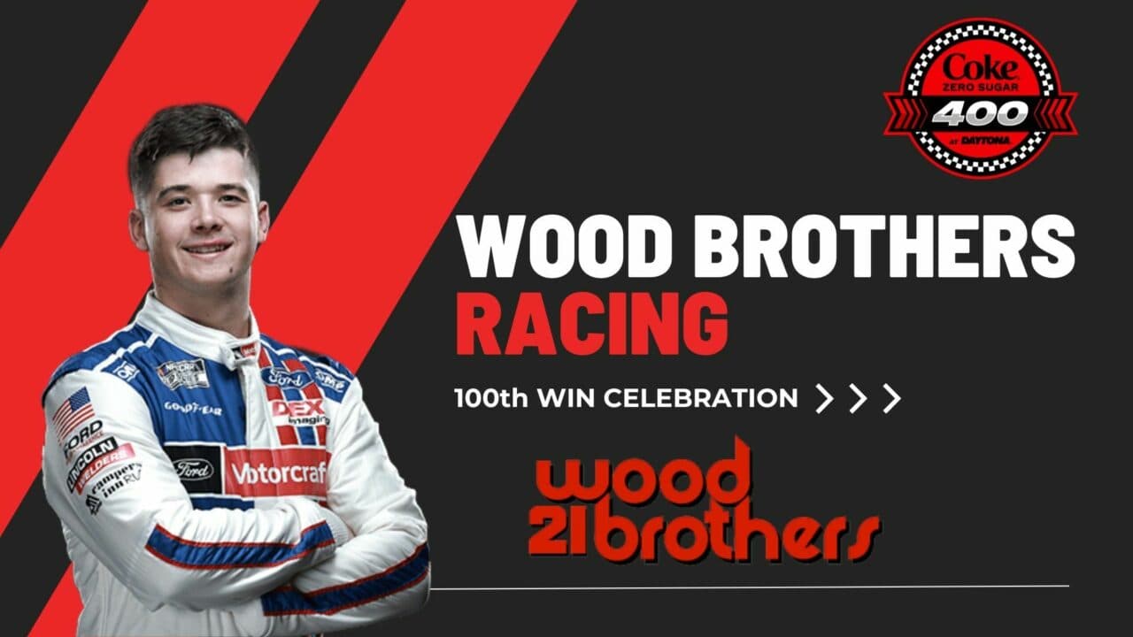 hero image for Watch Wood Brothers' 100th Win Celebration on Racing America 24/7 Free Streaming Channel