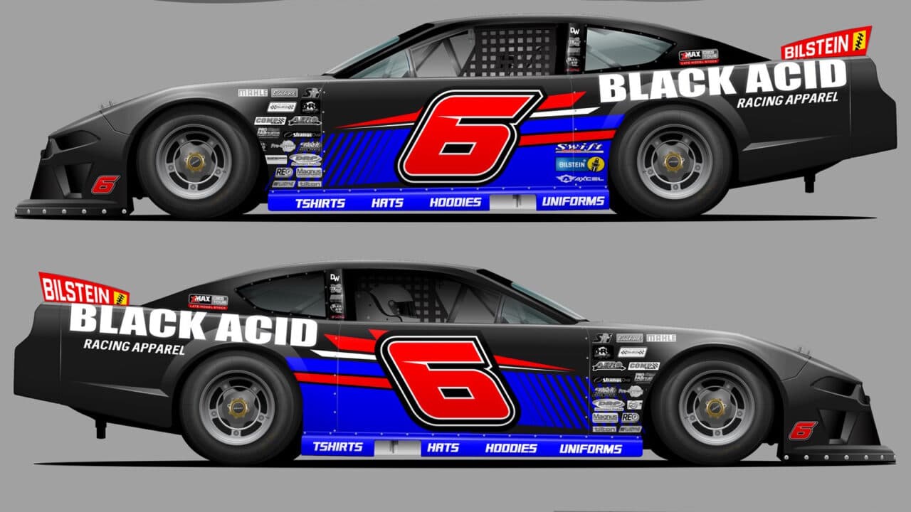 hero image for Black Acid Apparel Partners with R&S Race Cars Through 2024