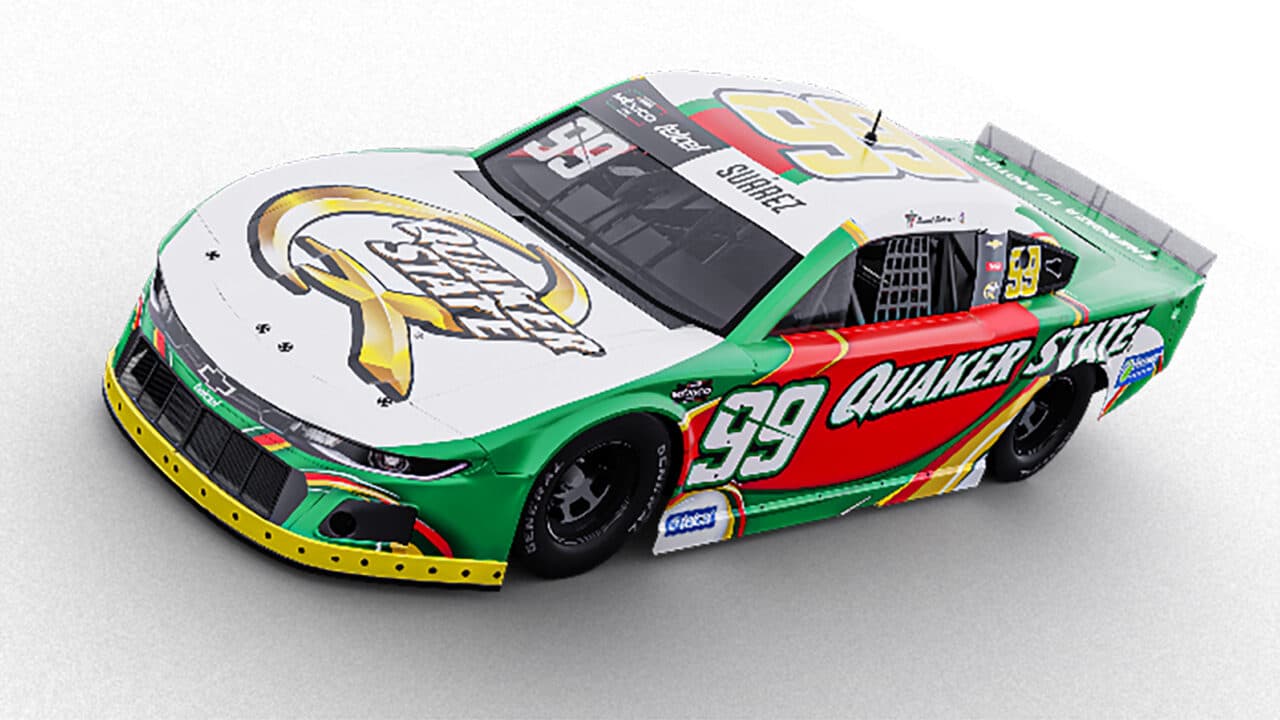 hero image for Quaker State to Serve as Primary Sponsor for Daniel Suárez in Five Total Races in 2024